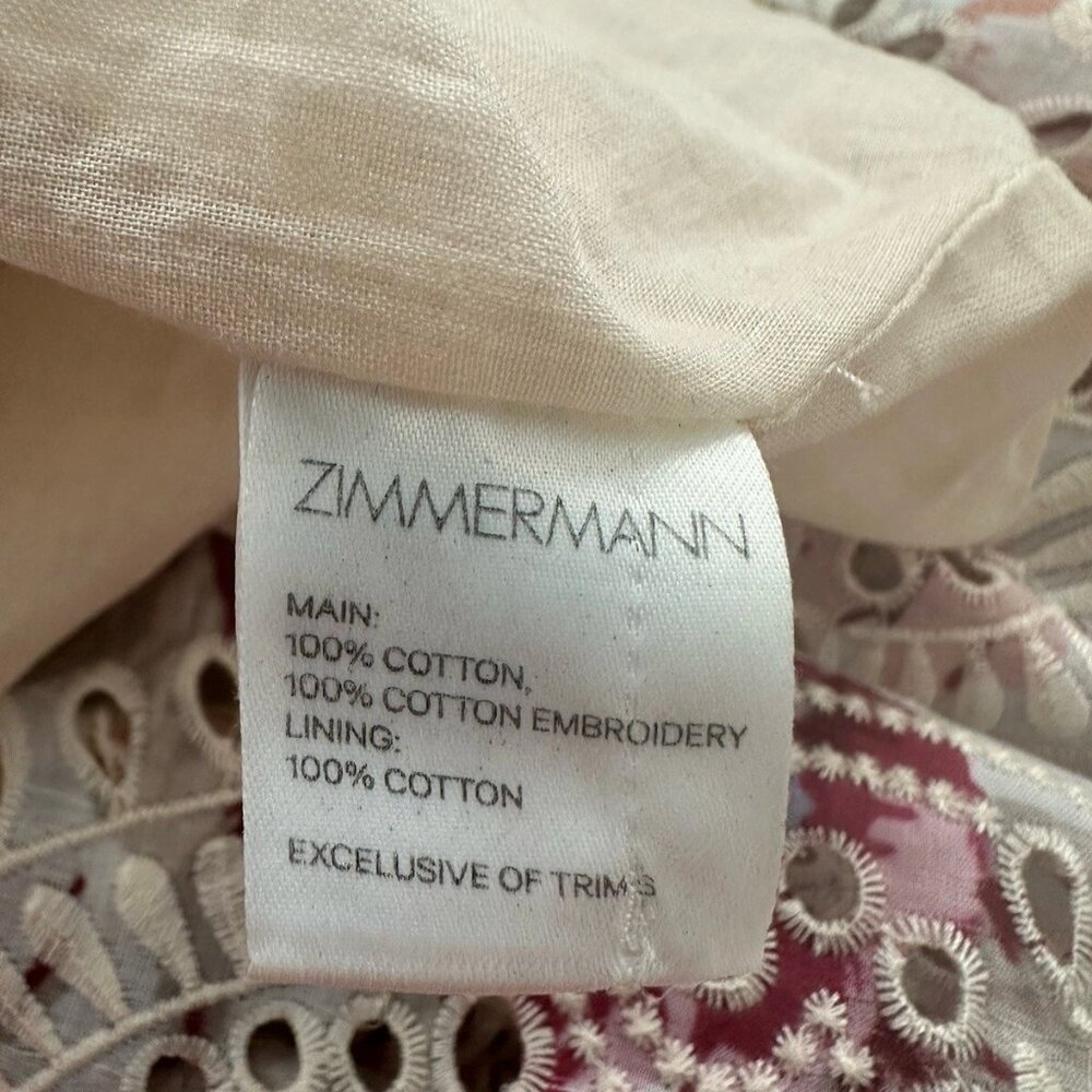 Zimmermann Broderie Tie Dress - AU 2 - Picture 8 of 14
